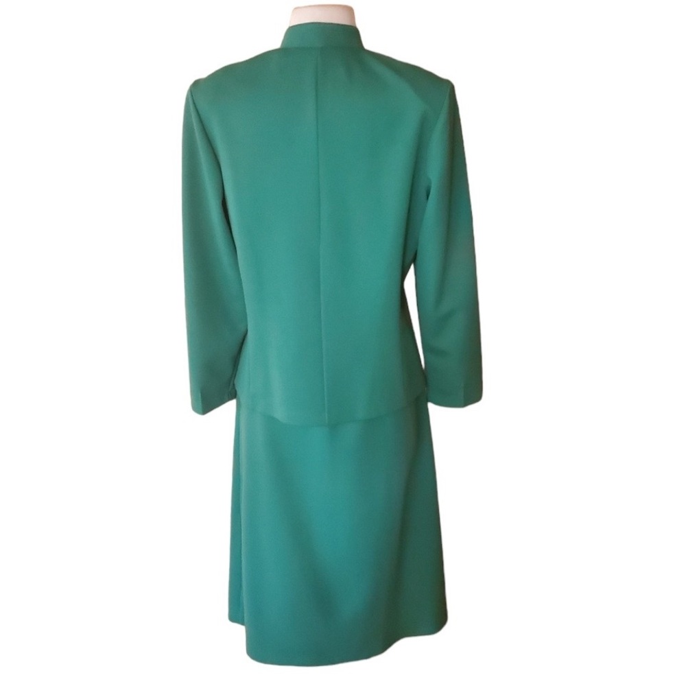 1980s‎ Pablo Collection Green Skirt Suit Set - Picture 6 of 8